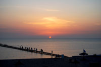 фото закат на море в Анапе