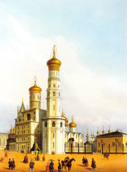 Вид колокольни Ивана Великого